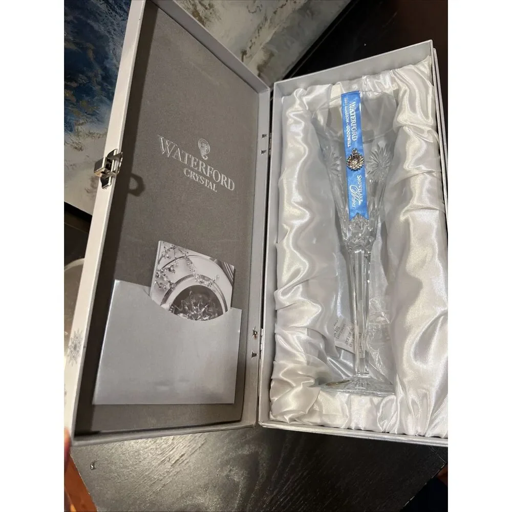 Waterford Crystal Snowflake Wishes 2013 Third Edition Goodwill Flute/ See Detail
